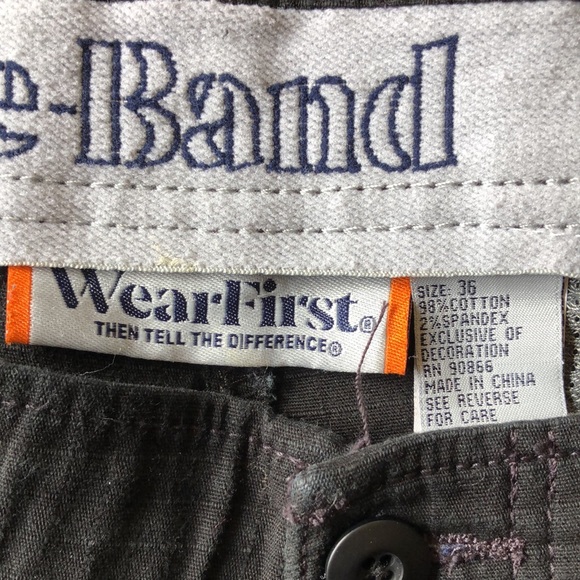 WearFirst Men’s Stretch Caution Ripstop Cargo Shorts Black Waist 36 - Picture 2 of 11